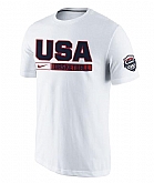 Men's USA Basketball Nike White Practice T-Shirt